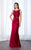 Cameron Blake - 217639 Vibrant Sleeveless Sheath Dress in Red