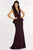 Alyce Paris - 8002 Plunging Neck Peplum Styled Evening Gown - 1 pc Black In Size 4 Available