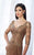 Cameron Blake 217646W Classy Lace and Mesh Gown in Neutral