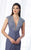 Cameron Blake - 217648 Laced Deep V-Neck Sheath Dress in Purple