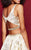 Clarisse - 3309 Two-Piece Metallic Cocktail Dress in Gold