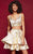 Clarisse - 3309 Two-Piece Metallic Cocktail Dress in Gold