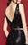 Clarisse - 3317 Two-Piece Plunge Sequined Cocktail Dress in Black