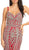 Eureka Fashion - 8005 Rhinestone Jeweled Trumpet Dress in Gold and Red