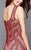 Clarisse - 3323 Sleeveless Fitted Cocktail Dress In Red and Neutral