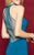 Clarisse - 3330 Illusion Halter Sheath Dress in Blue and Green