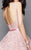 Clarisse - 3335 Simple Lace Perfection Cocktail Dress in Pink