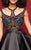 Clarisse - 3360 Unique Beaded Cocktail Dress in Black