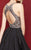 Clarisse - 3361 Sparkling Chiffon Cocktail Dress in Black