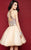 Clarisse - 3363 Two-Piece Floral Appliqued Party Dress in Neutral and Multi-Color