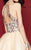 Clarisse - 3363 Two-Piece Floral Appliqued Party Dress in Neutral and Multi-Color