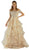 Poly USA - 8006 Beaded Off-Shoulder Ruffled Ballgown