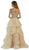 Poly USA - 8006 Beaded Off-Shoulder Ruffled Ballgown