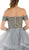 Poly USA - 8006 Beaded Off-Shoulder Ruffled Ballgown