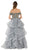 Poly USA - 8006 Beaded Off-Shoulder Ruffled Ballgown