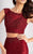 Clarisse - s2716 Two Piece Lace Dress in Red