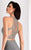 Clarisse - s3006 Bedazzled Halter Column Dress in Gray