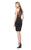 Colors Dress - 1534 Illusion Halter Cocktail Dress in Black