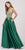 Eureka Fashion - 8009 Halter Keyhole A-Line Evening Dress In Green
