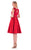 Colors Dress - 1548-1 Lace Illusion Cocktail Dress In Red
