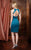Colors Dress Sleek Halter Neck Sheath Dress 1737 - 1 pc Royal In Size 2 Available in Teal