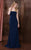 Colors Dress - 1740 Classic Straight-Across Faille Gown in Blue