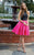 Colors Dress - 1750 Embellished Halter Mikado Dress in Black and Pink