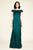 Tadashi Shoji - Long Plain Trumpet Gown In Green