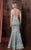 Colors Dress - 1752 Bejeweled Two-Piece Evening Gown in Green