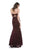 Colors Dress - 1783 Lace Sweetheart Velvet Mermaid Dress in Red