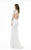 Colors Dress - 1786 Long-Sleeved Intricate Lace Evening Gown in White