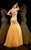 MNM Couture - 8014W Strapless Bejeweled Trumpet Gown In Gold