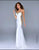 8015 Dress in Ivory/Gold