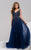 29085 Sleeveless Adorned Tulle Gown