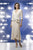 Daymor Couture - V-Neck Tea Length Dress 8016 in Neutral