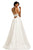 Embellished Halter Evening Gown 8017 In White
