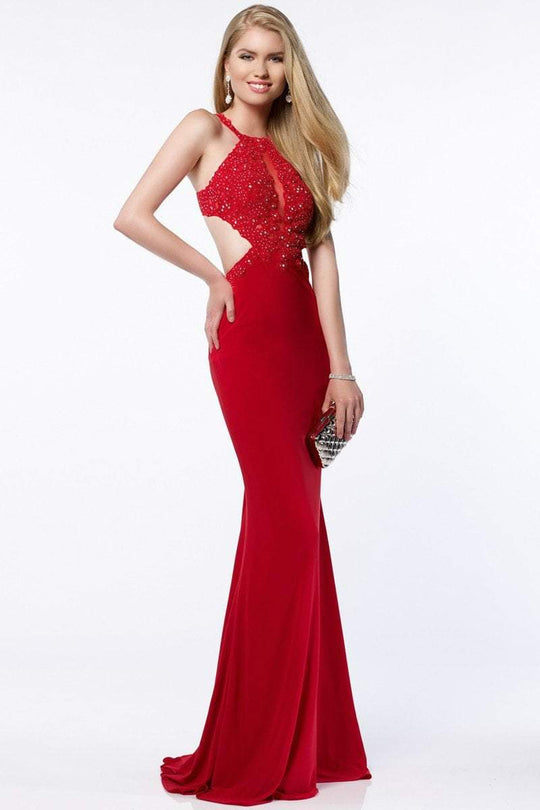 Alyce Paris Prom Collection -  Long Jersey Prom Dress with Beaded Bodice 8019