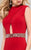 36132 Ruched High Neck Sheath Dress
