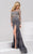36378 Bejeweled Illusion Bateau Dress