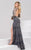 36378 Bejeweled Illusion Bateau Dress