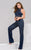 36697 Embellished Illusion Halter Pantsuit