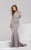 36902 Illusion Bateau Lace Trumpet Dress