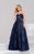 36937 Sequined Sweetheart A-Line Dress