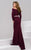 37601 Long Sleeve Off Shoulder Trumpet Dress