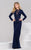 39205 Long Sleeve Lace Up Dress