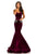 Johnathan Kayne - 8026 Embroidered Sweetheart Mermaid Dress in Purple