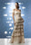 Daymor Couture - Ruched Off-Shoulder Dress 8027 in Neutral