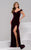 50327 Off-Shoulder/Sweetheart Velvet Dress