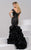 39746 Off Shoulder Ruffled Trumpet Gown