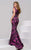 40507 Sleeveless Printed Mermaid Gown
